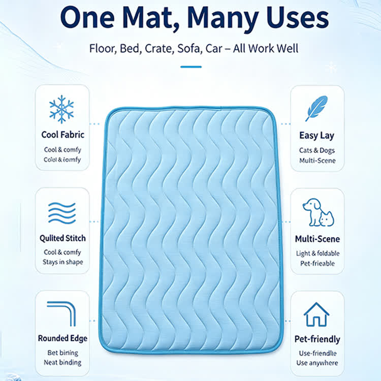 Pet Comfor Summer Cooling Ice-silk Seat Cushion - image 8