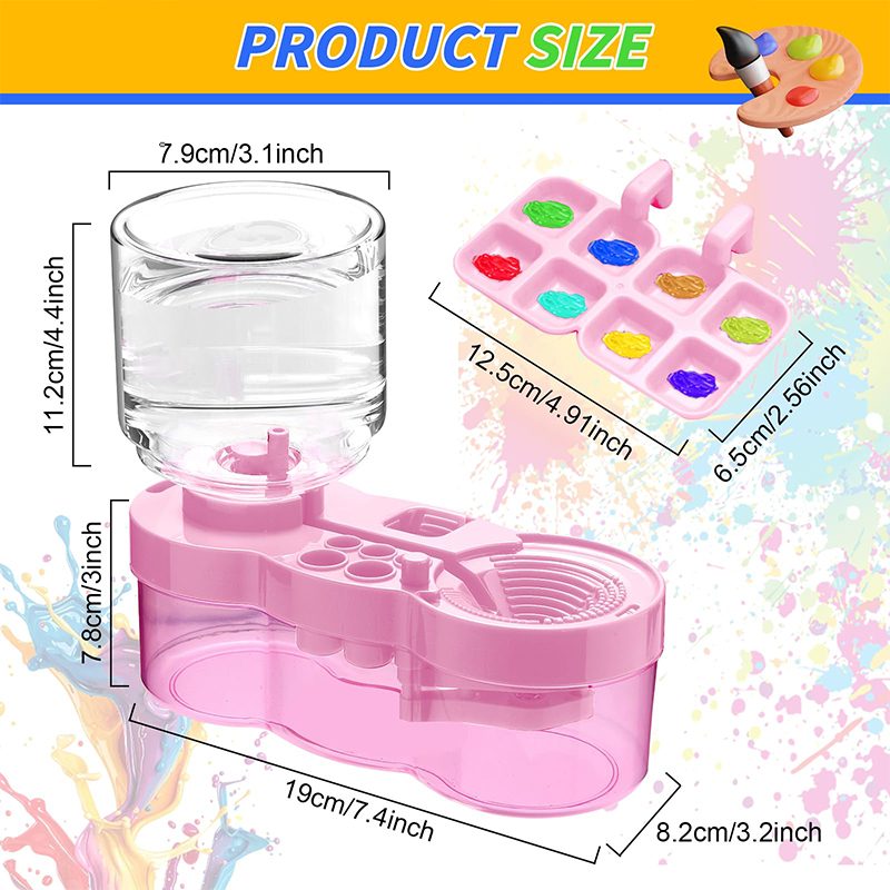 Upgraded Paint Brush Cleaner Tool,Brush Rinser Cup Painting Running Water Circulation Art Supplies For Acrylic,Watercolor And Wa - image 5