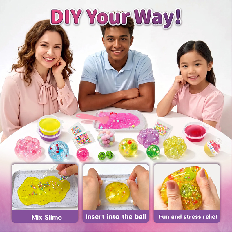 Diy Stress Ball Making Kit With Fillers For Adult Asmr Anxiety Relief & Sensory Play - image 10