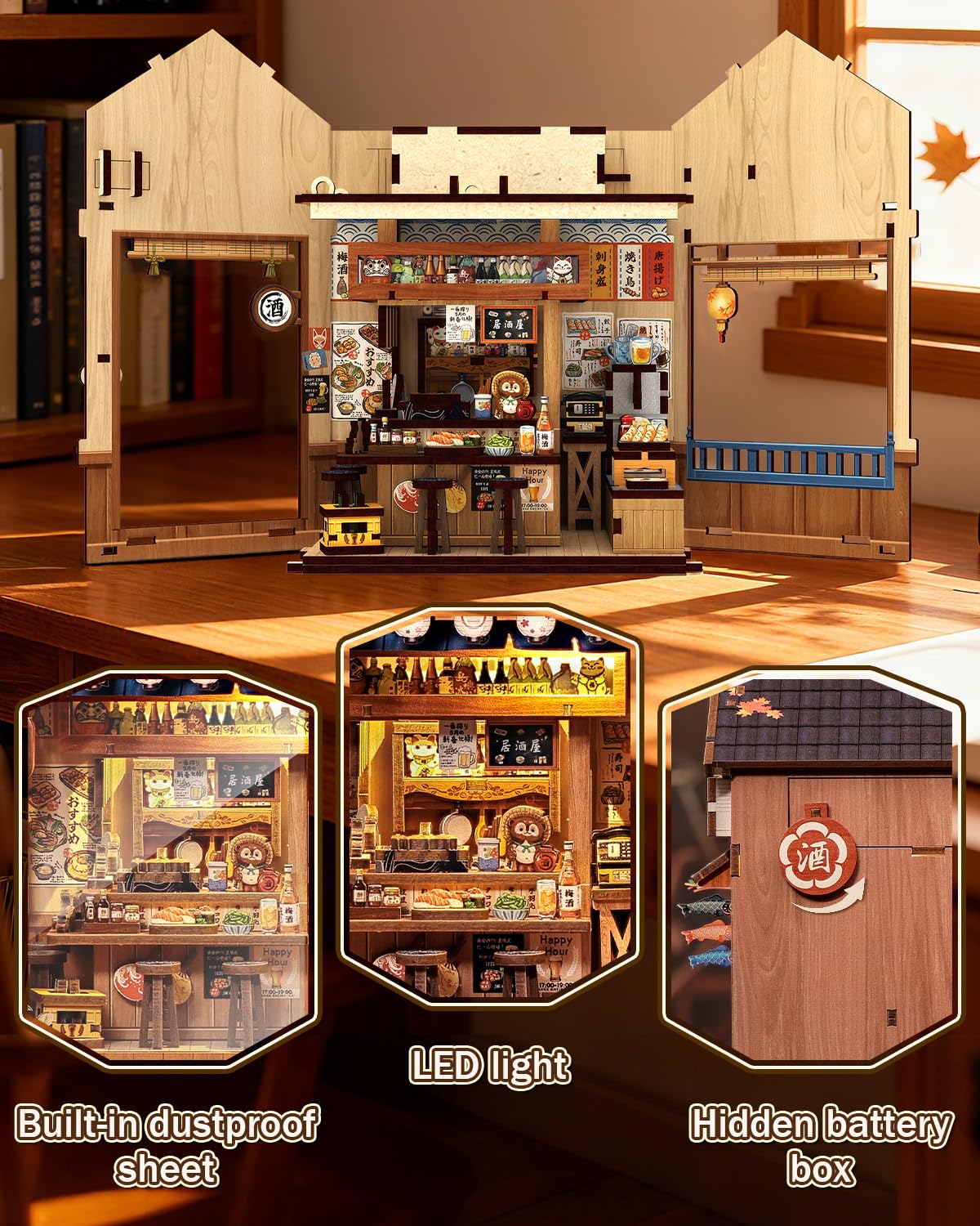 Japanese Book Nook Kit, Diy Miniature House Kits For Adults