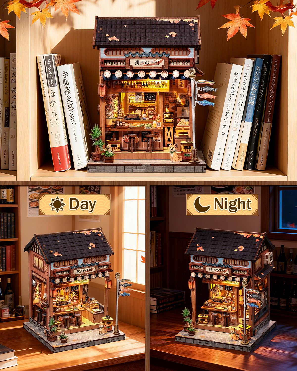 Japanese Book Nook Kit, Diy Miniature House Kits For Adults
