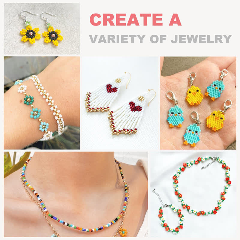 Glass Seed Beads For Jewelry Making Bracelet Making Kit - image 6