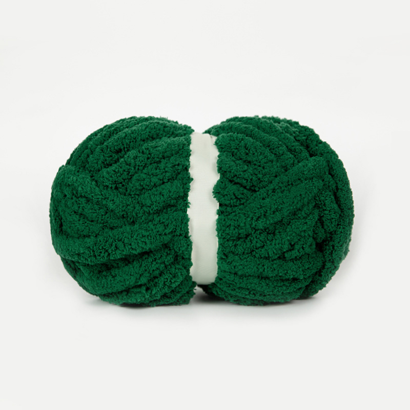 Chunky Yarn For Hand Knitting Soft Plush Yarn Bulky - Green - image 16