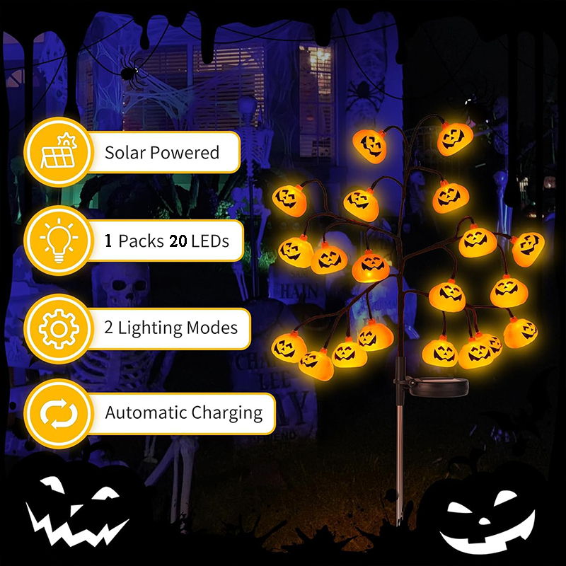 Outdoor Waterproof Halloween Pathway Solar Lights   - image 4