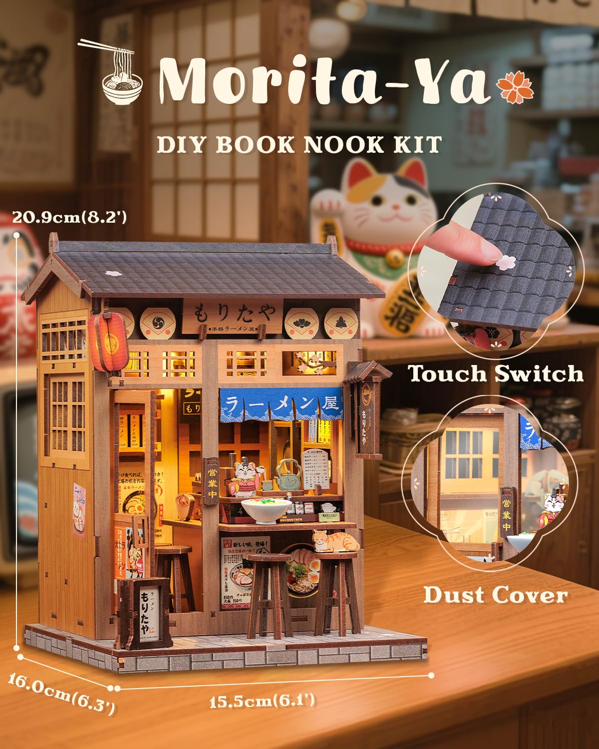 Japanese Book Nook Kit, Diy Miniature House Kits For Adults