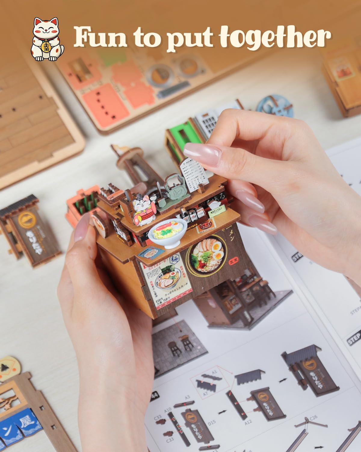 Japanese Book Nook Kit, Diy Miniature House Kits For Adults