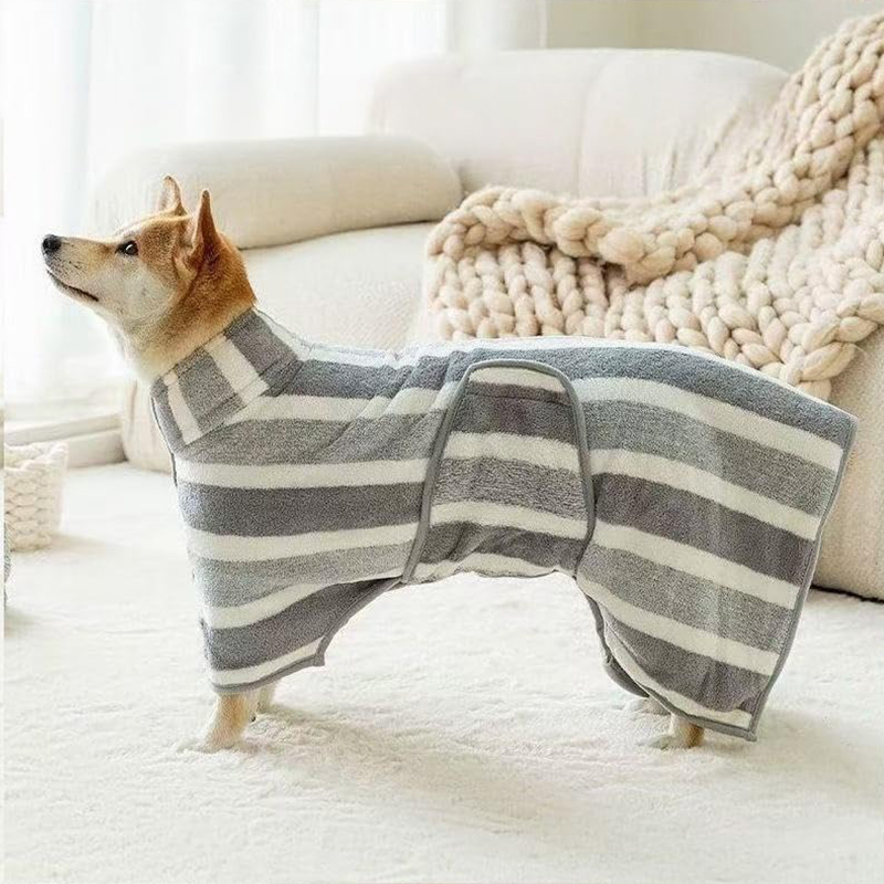 Quick Dry Dog Bathrobe, Adjustable Wrap Towel For Small, Medium And Large Dogs, Quick Drying After Bathing, Travel Grooming - image 7