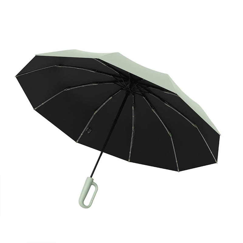 Automatic Folding Umbrella Hook Handle Windproof Umbrella - image 6