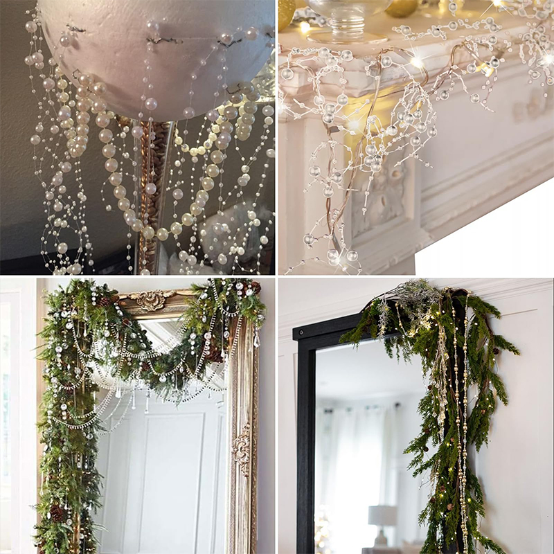 Crystal Acrylic Bead Garland Wedding Centerpiece Floral Crafting Diy Accessory - image 17