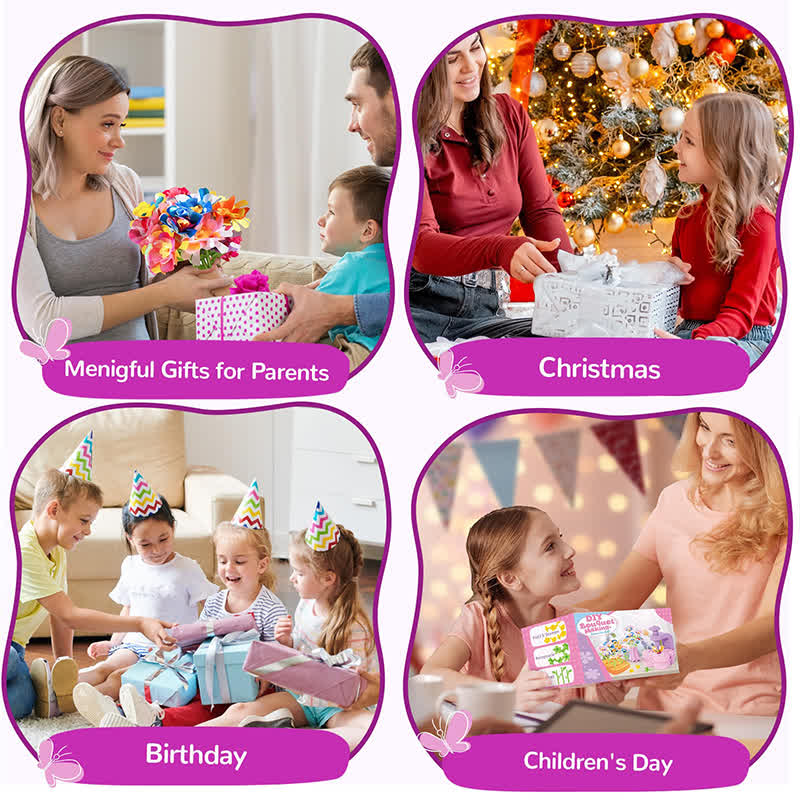 Flower Bouquet Craft Kit Flowers Market Toy Educational Toys Fun Diy Activity Set Christmas Birthday Gift - image 15