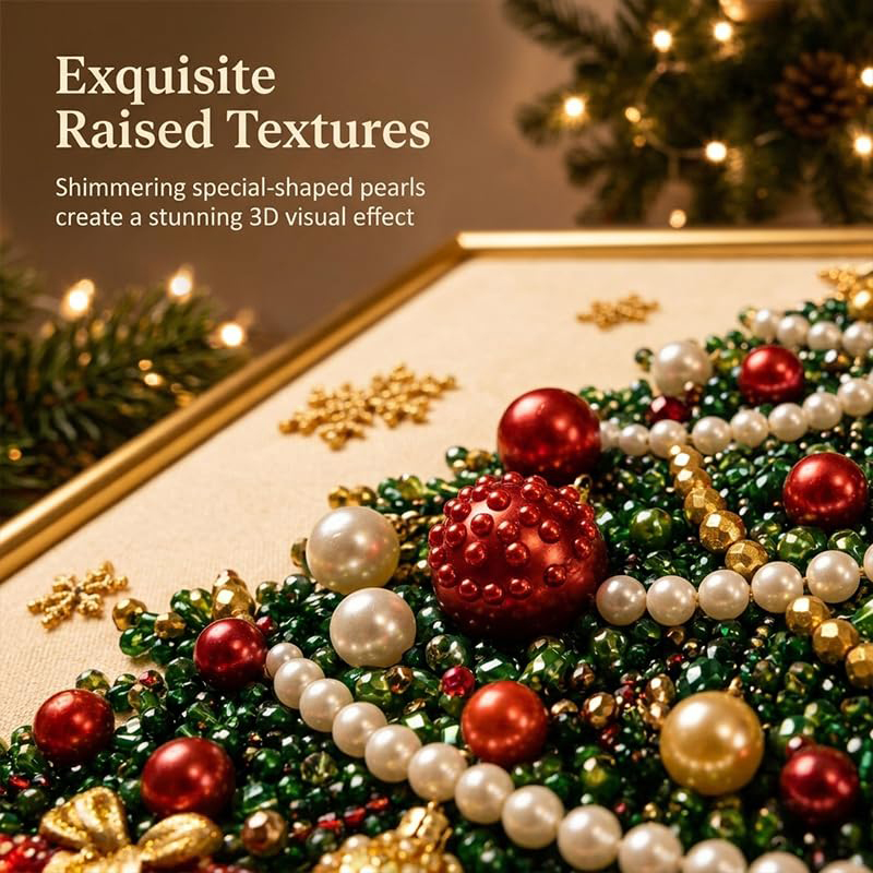 Diy 3d Christmas Pearl Diamond Art Painting Kit - image 8