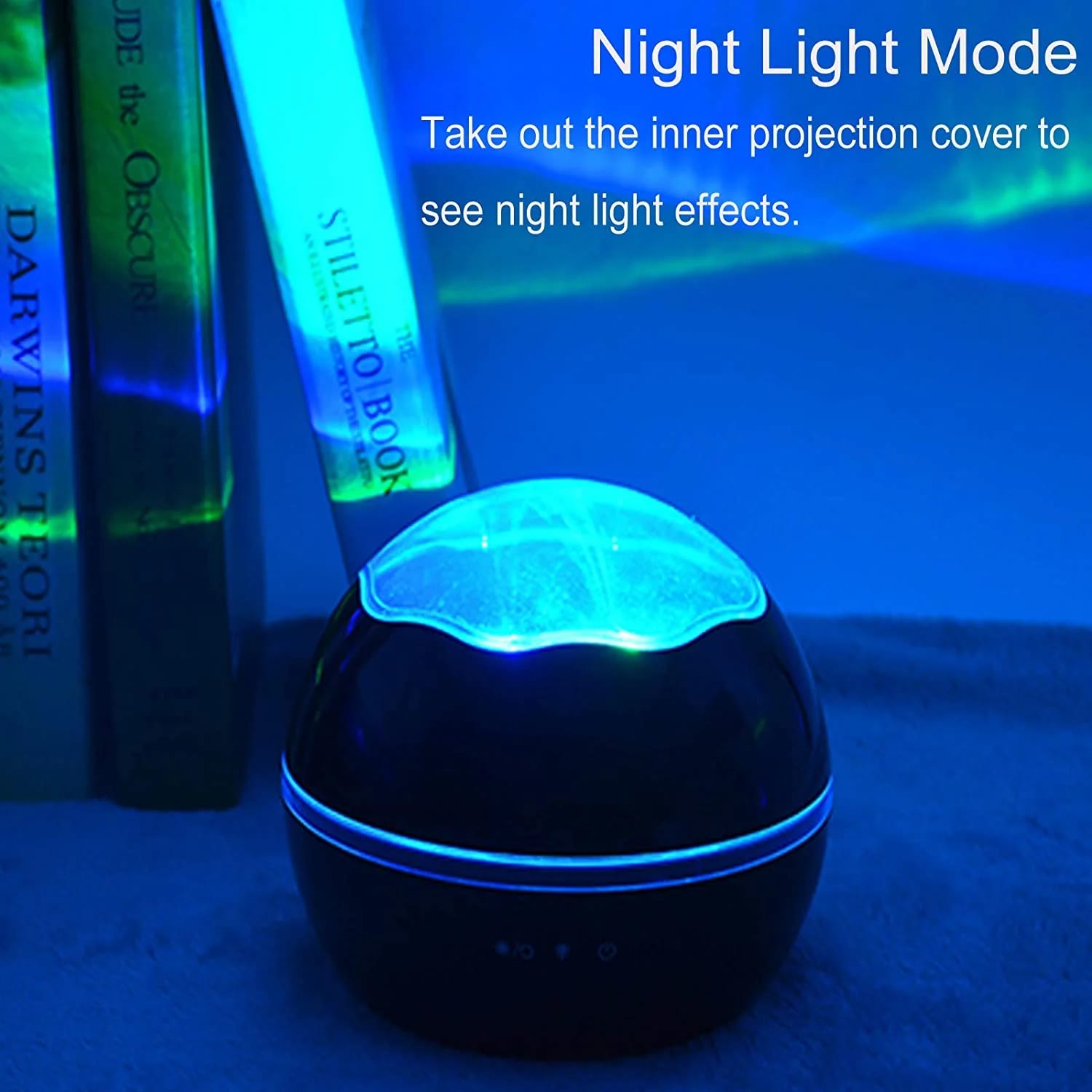 2 In 1 Ocean Star Night Light Projector Lamp 360 Degree Rotating - image 3