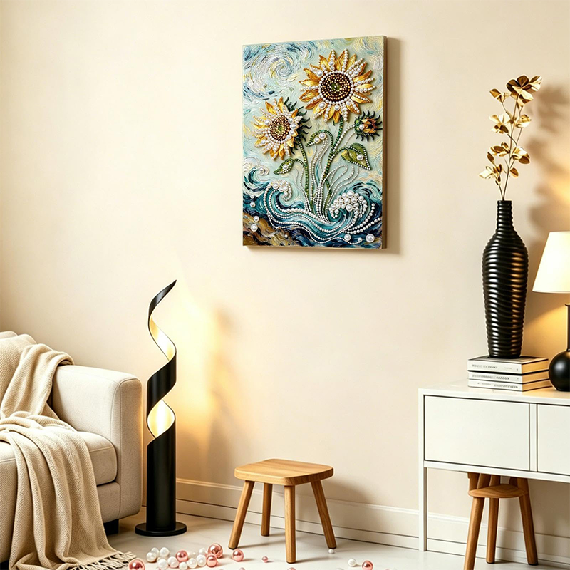 Diamond Painting Kit For Adults Diy Art With Frame 15.7x11.8in - image 6