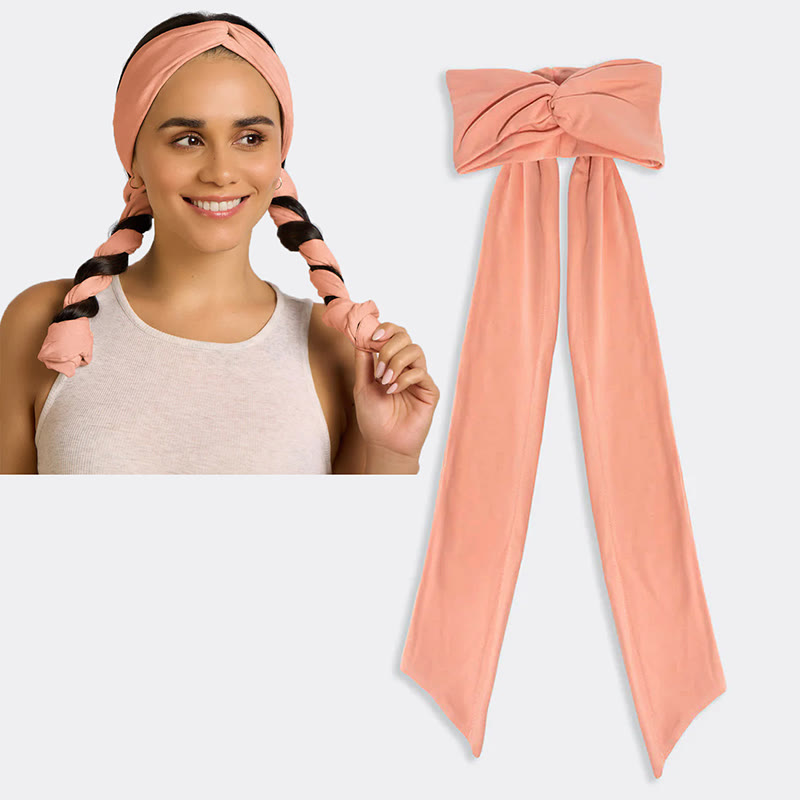 Heatless Curling Headband For Women Achieves Heatless Curls Overnight, No Heat Damage - Orange - image 9