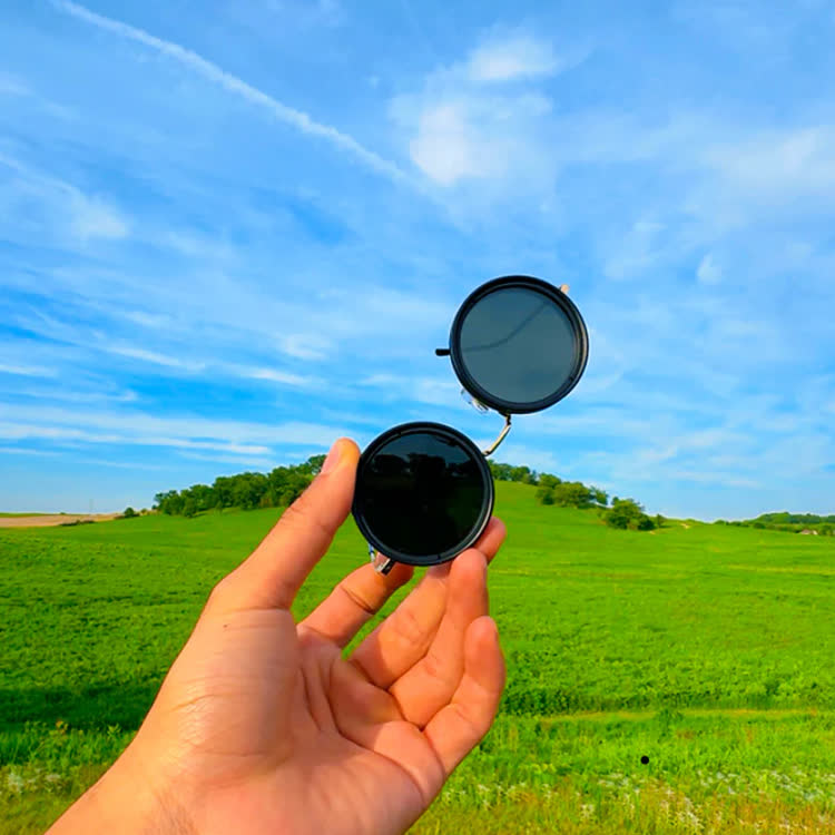 Retro Uv-protective 9-level Adjustment Filter Sunglasses (1–9 Levels) - image 8