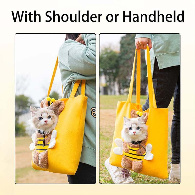 Portable Kitten Puppy Tote, Comfort Carriers Handbag For Outdoor Shopping Camping - image 7