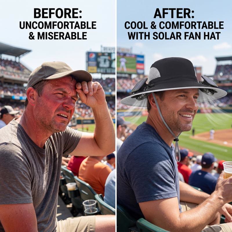 Solar-Powered Fan Sun Hat, Outdoor UV Protection Cap - image 7