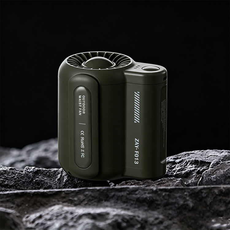 Cool Outdoor Portable Silent Mini Neck/waist Hanging Handheld Fan - Army Green - image 8