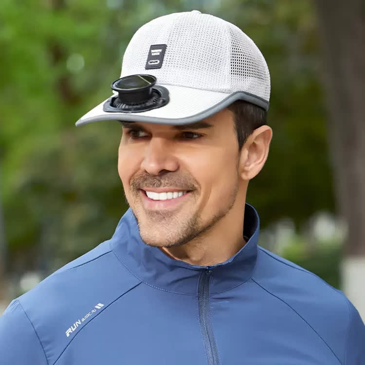 Outdoor Sun Protection Solar-powered Fan & Baseball Cap - image 4