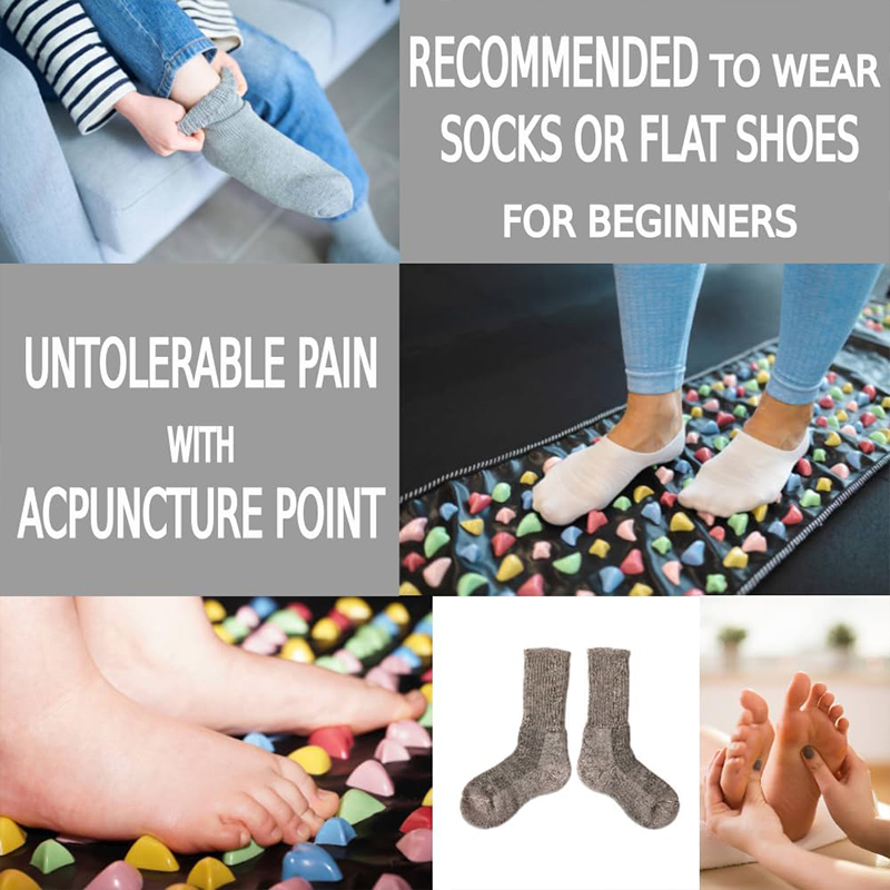 Foot Massage Mat, Reflexology Acupressure Mat For Foot Pain Relief | Pressure Point Massage Acupoint Mat Walk Stone Road For Lon - image 7