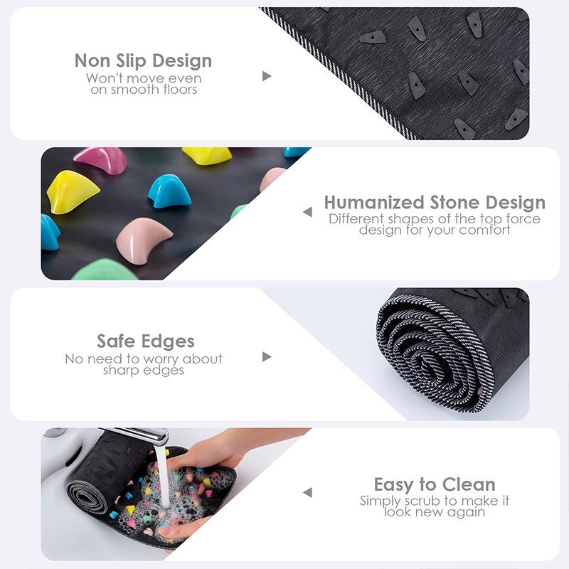 Foot Massage Mat, Reflexology Acupressure Mat For Foot Pain Relief | Pressure Point Massage Acupoint Mat Walk Stone Road For Lon - image 4