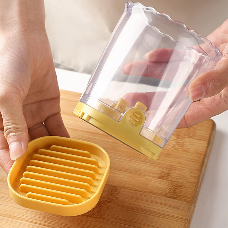 Slicing Cup, Stainless Steel Multifunctional Vegetable Slicing Cup Labor Saving For Fruits - image 11