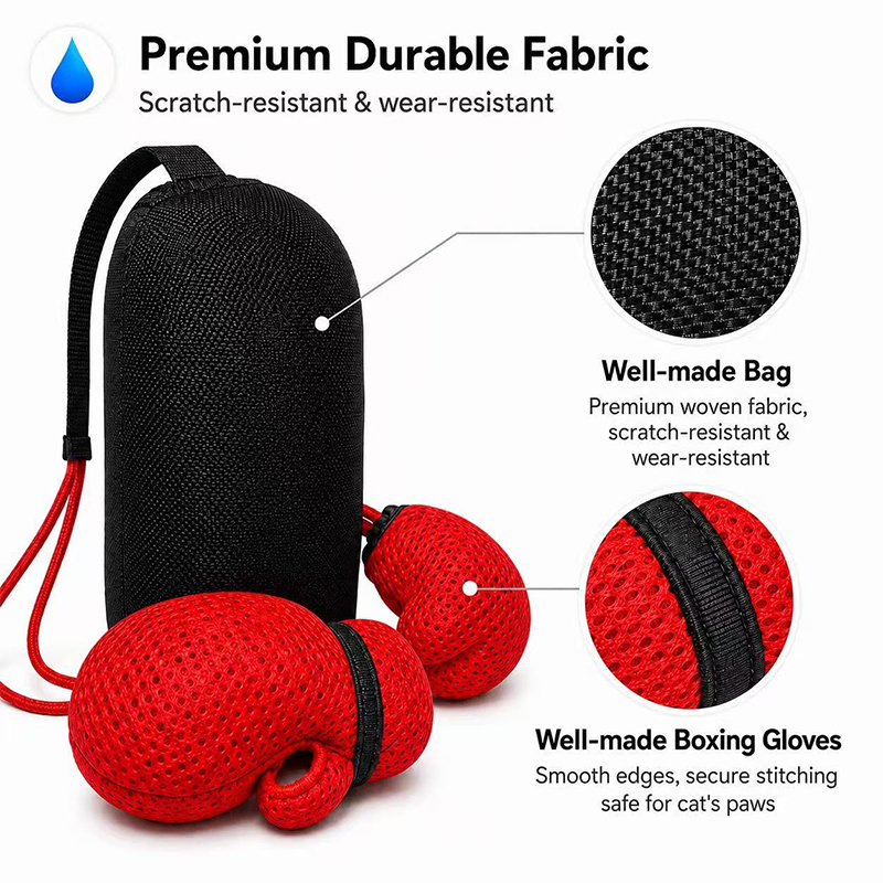 Cat Punching Bag Toy, Interactive Punch Cat Toy With Dangling Boxing Gloves - image 7