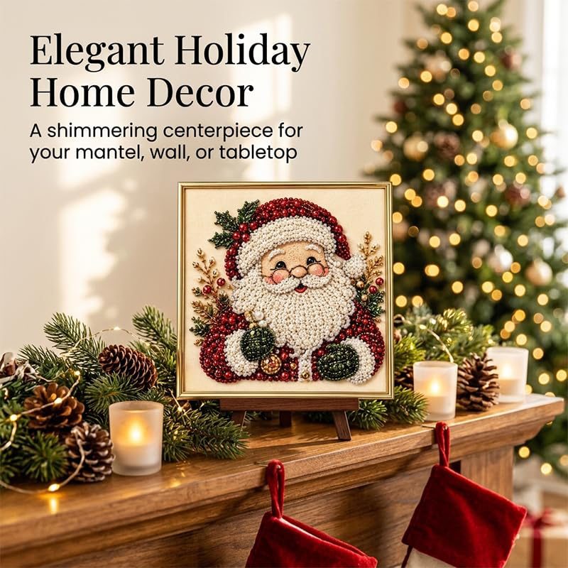 Diy 3d Christmas Pearl Diamond Art Painting Kit - image 9