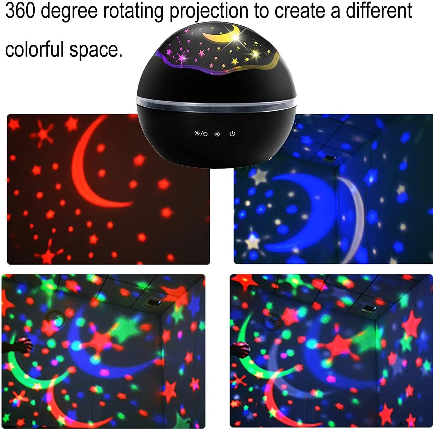 2 In 1 Ocean Star Night Light Projector Lamp 360 Degree Rotating - image 5