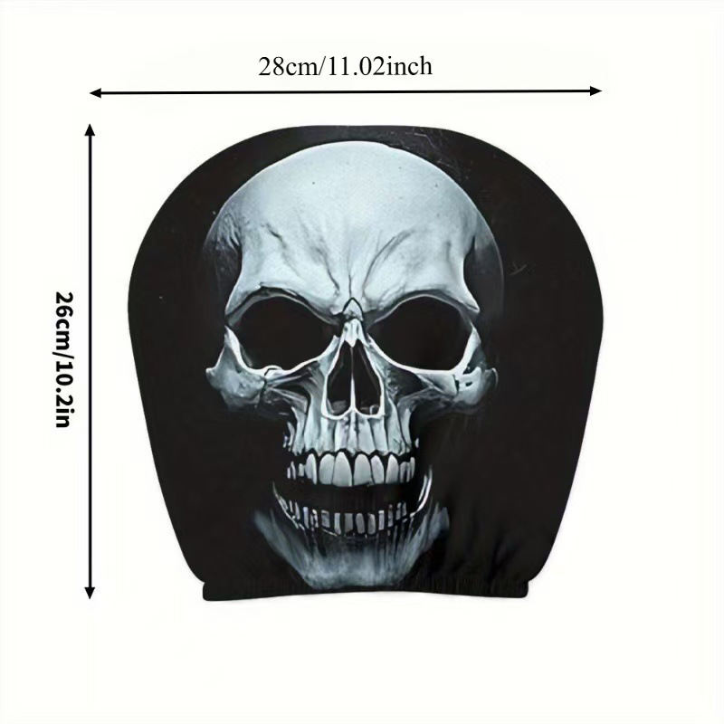 Ghost Face Headrest Covers, Scary Face Printing Auto Seat Universal Elastic Models Headrest Protector - 05 - 10.24 × 11.02 in - 8PCS - image 11