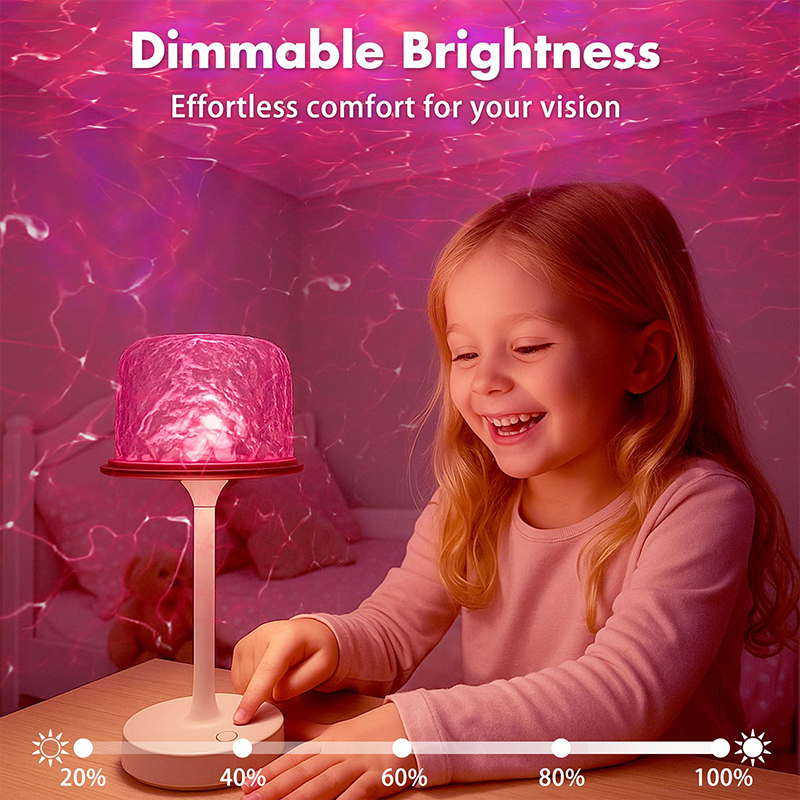 Water Wave Lamp, 16 Colors Rotating Dimmable Starry Sky Projector With Shade And Remote Control - image 8