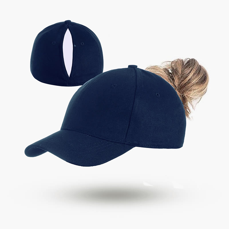 Adventure Fit Women's Baseball Cap With Magnetic Closure For Ponytails - Navy Blue - one size - image 5
