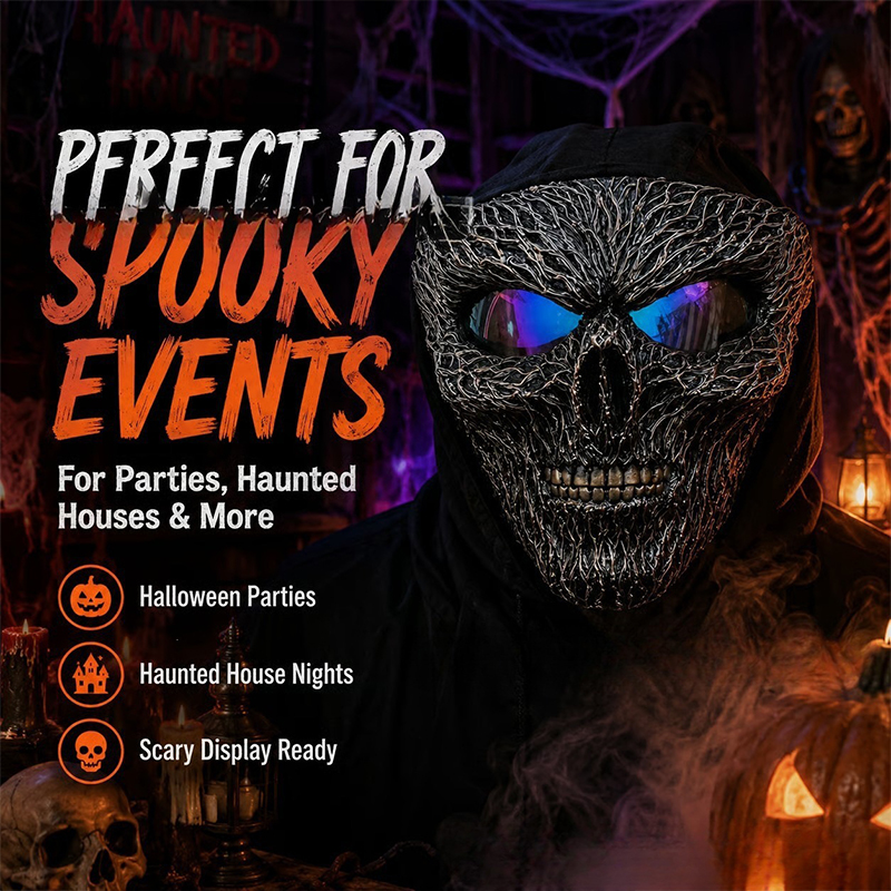Gothic Horror Skull Mask For Cosplay Halloween Party - image 3