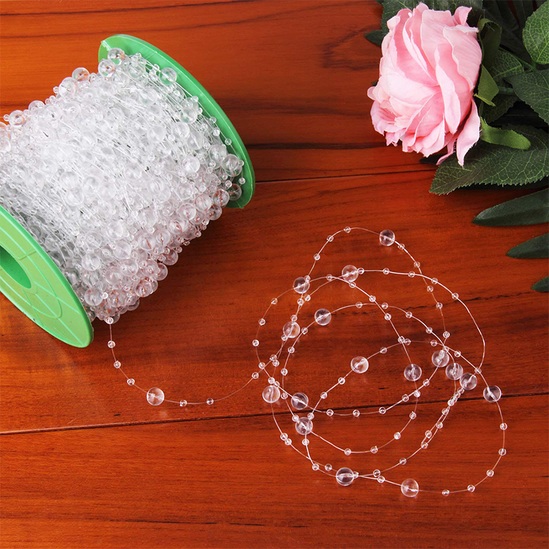 Crystal Acrylic Bead Garland Wedding Centerpiece Floral Crafting Diy Accessory - image 12