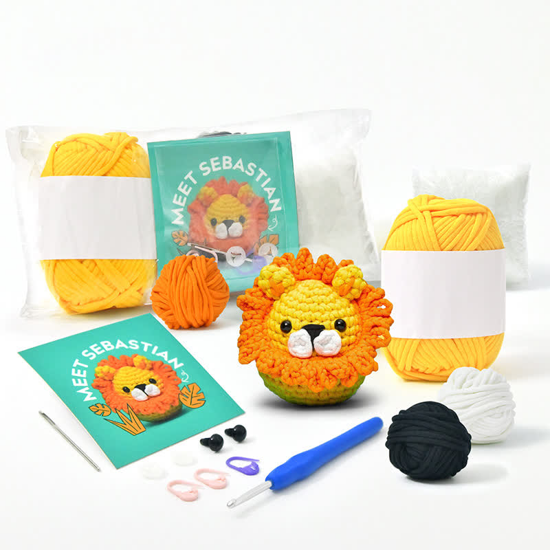 Animal Crochet Kit For Beginners - Lion - image 4