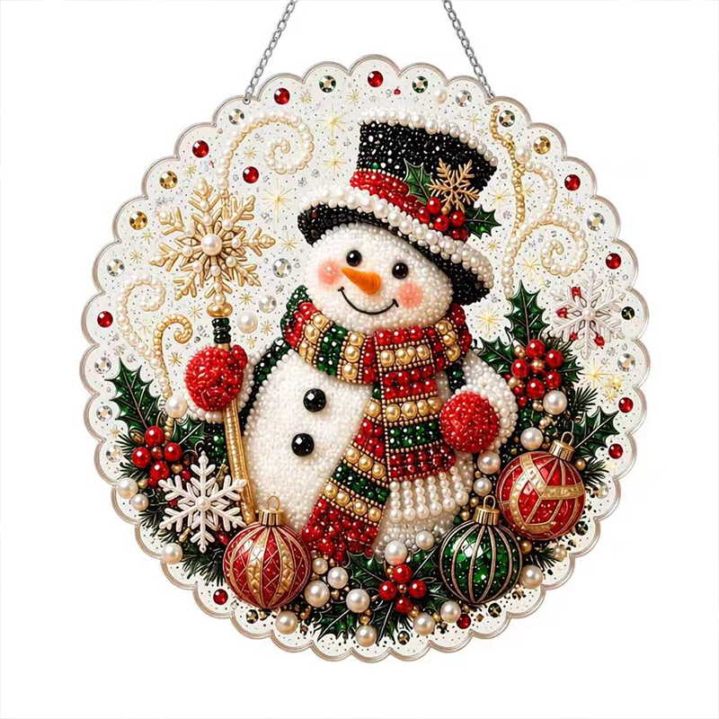 Christmas Pearl Diamond Art Kit For Adults Diy Craft - 15# - 9.8 × 9.8 in - image 15