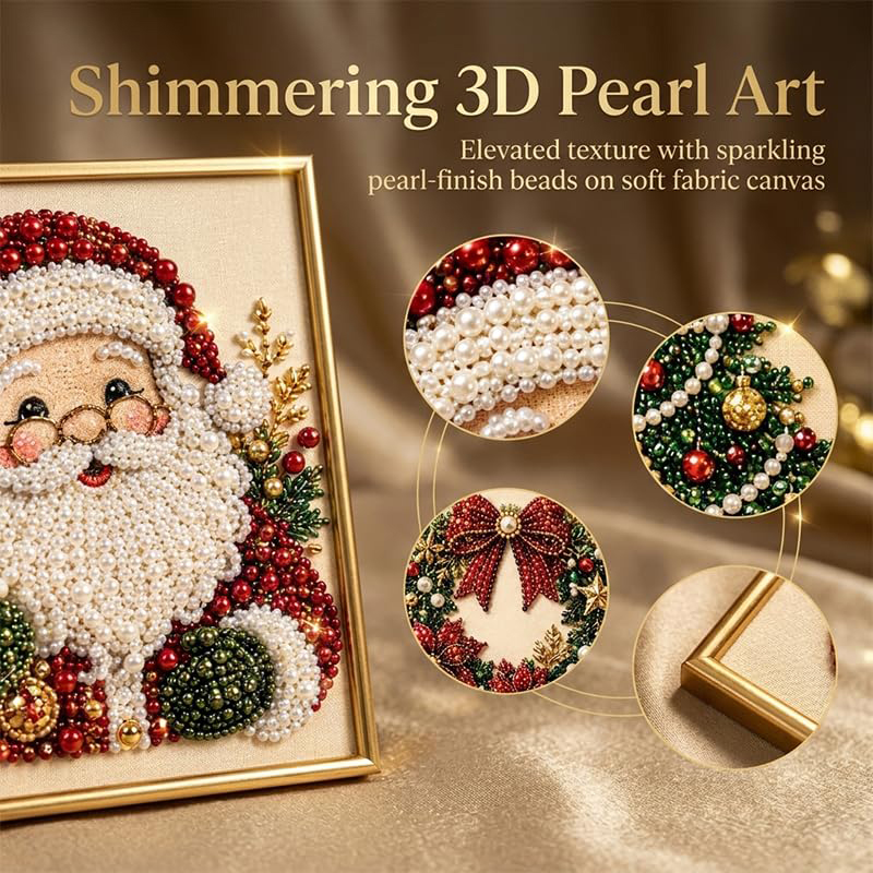 Diy 3d Christmas Pearl Diamond Art Painting Kit - image 10
