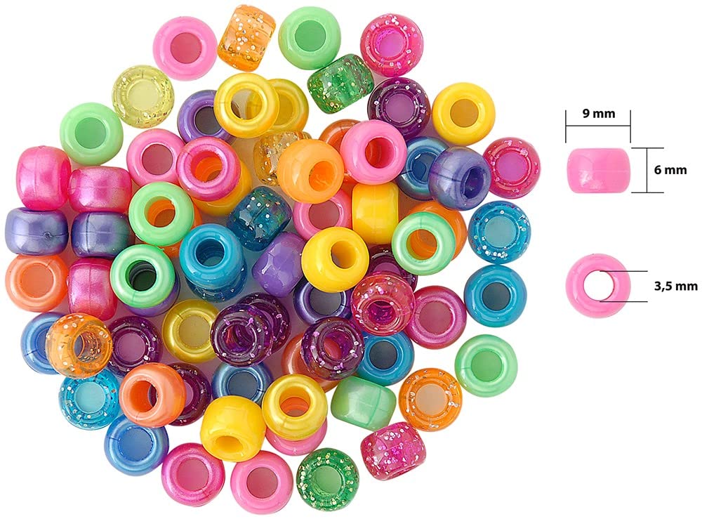 The Sparkles Pony Bead Box - Approximately 2400 Beads