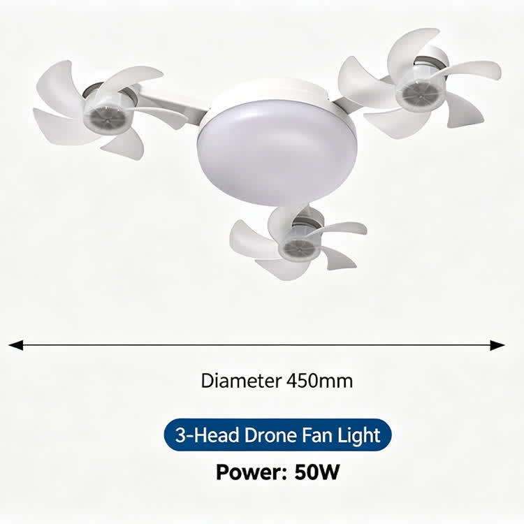 Quiet Home Operation Cooling Bright 2-in-1 Fan & Light - image 12