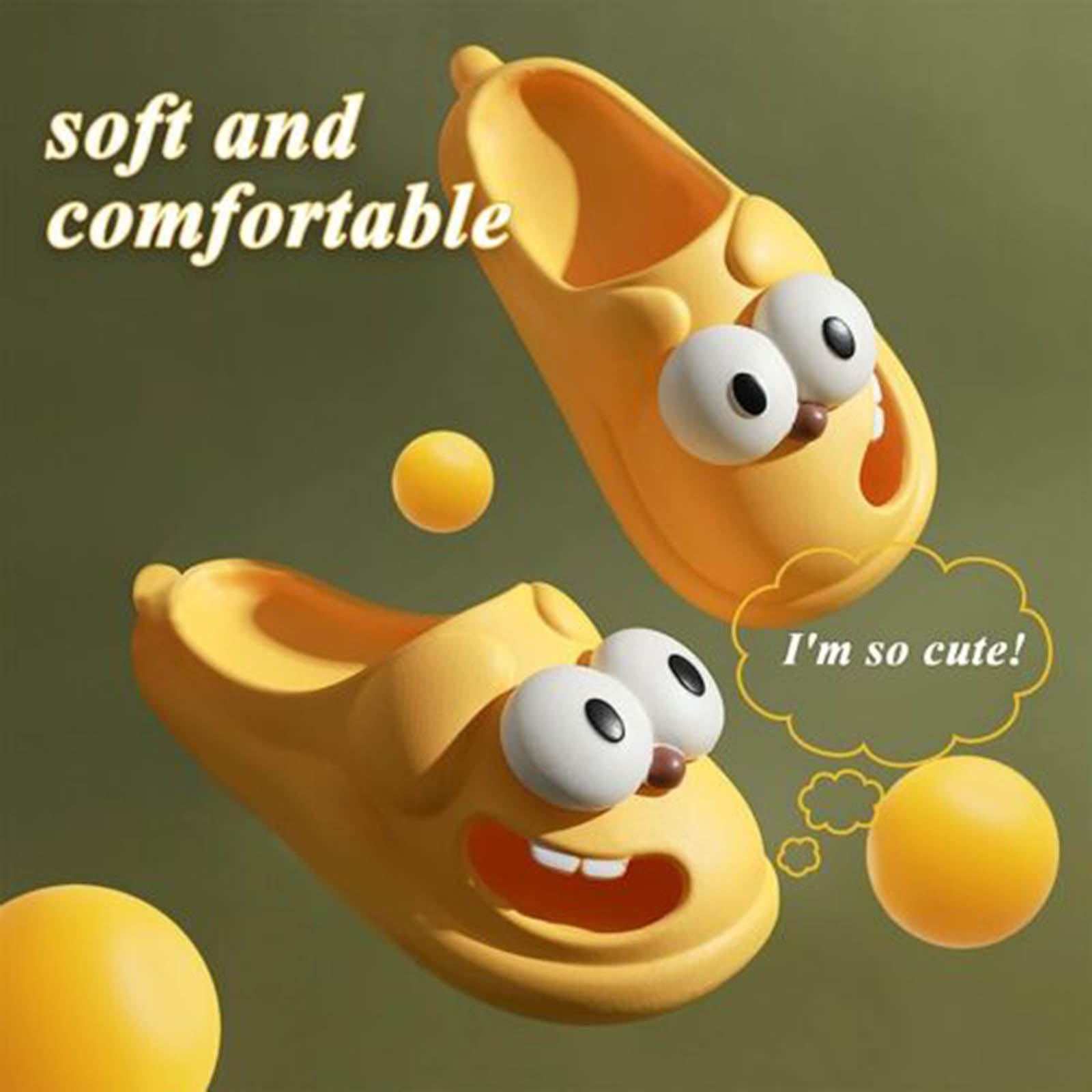 Tongue Kiss Slippers Cute Funny Big Eye Dog Slipper - image 9