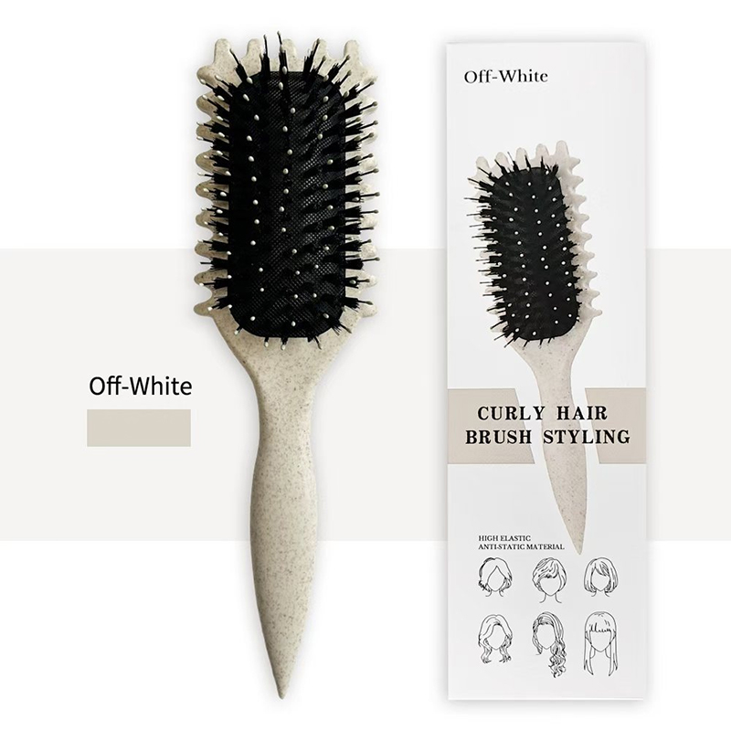 Hair Care Bouncy Curls Cushion Brush - Beige - image 4