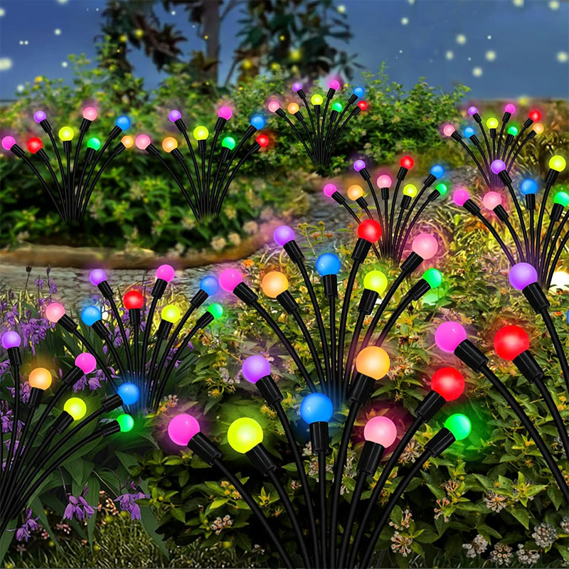 Solar Swaying Garden Light - New Upgraded Solar Garden Lights, High Flexibility Iron Wire & Heavy Bulb Base - Multicolor - 10 LED Lights - 10 pack - image 13