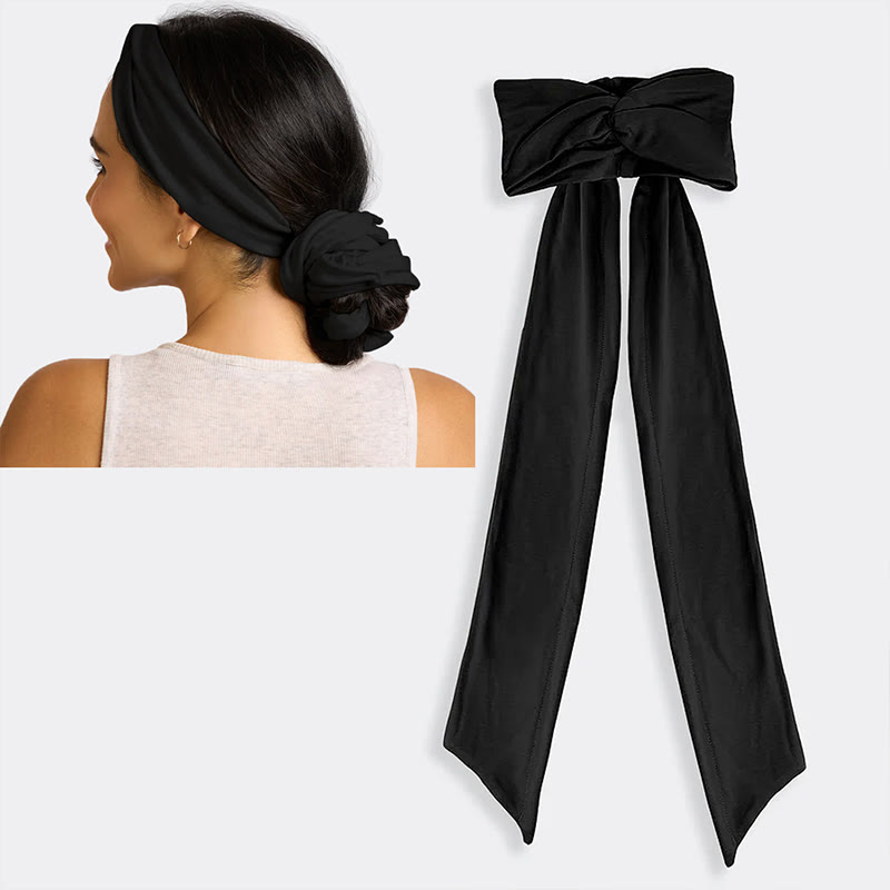 Heatless Curling Headband For Women Achieves Heatless Curls Overnight, No Heat Damage - Black - image 7