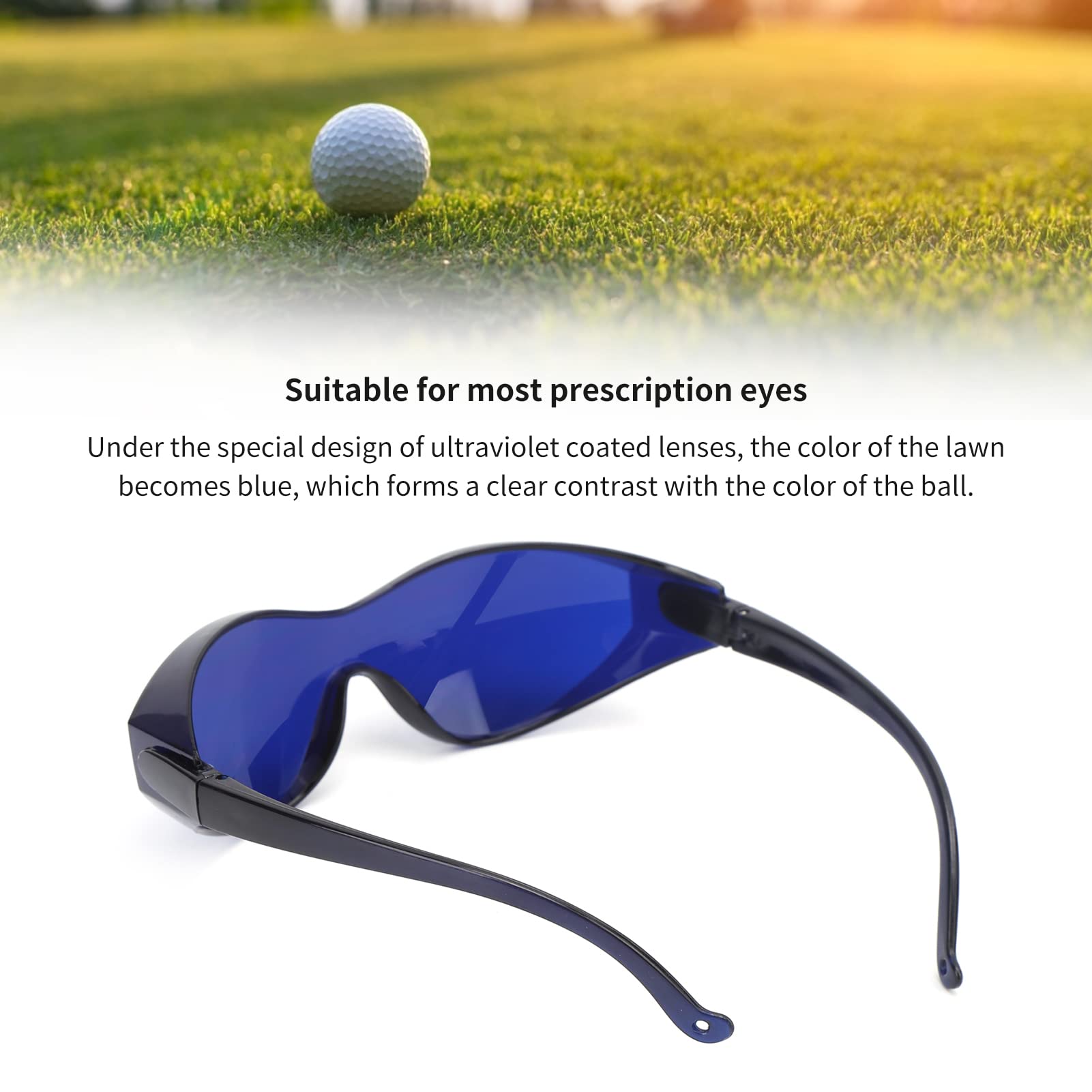 Golf Ball Finder Glasses For Locating Lost Golf Balls - With Protective Case, Hanging Golf Bag Clip And Cleaning Cloth - image 3