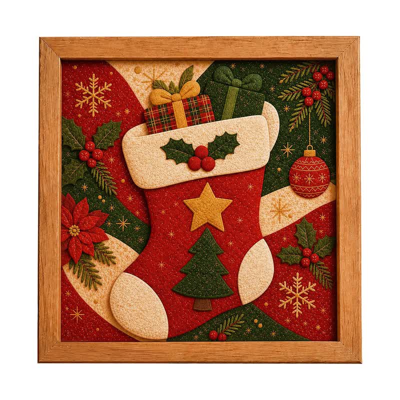 Diy Fabric Poke Art Decorations Kit For Adults No-sew - 21# - 7.9 × 7.9 in (20 × 20 cm) - image 21