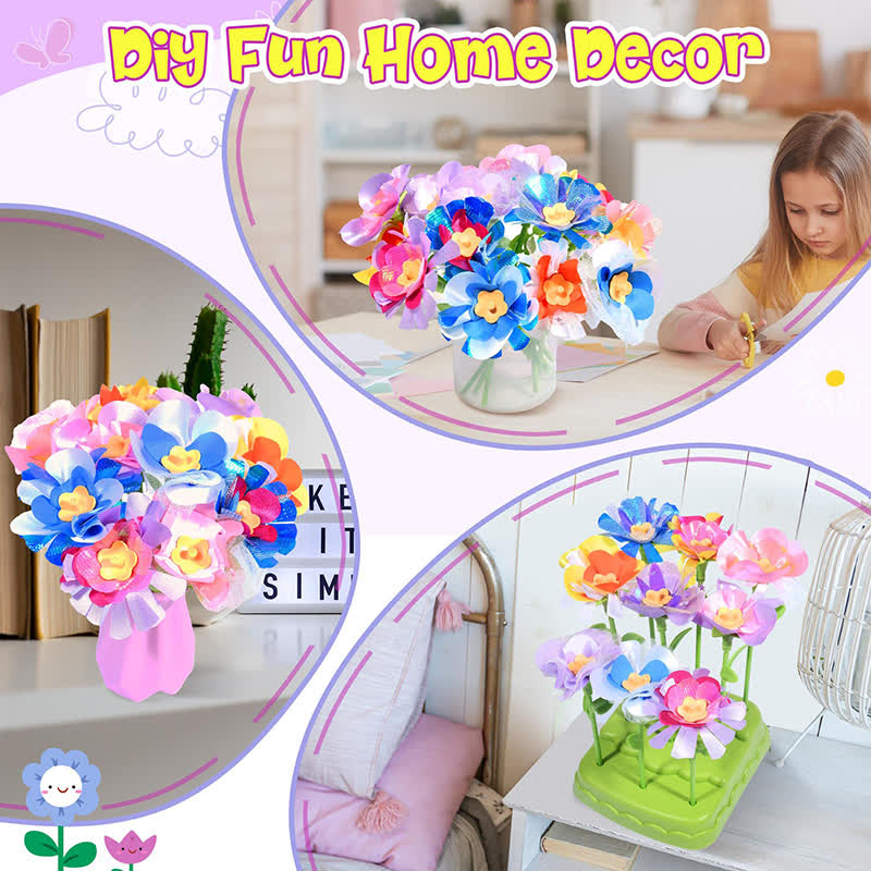 Flower Bouquet Craft Kit Flowers Market Toy Educational Toys Fun Diy Activity Set Christmas Birthday Gift - image 14