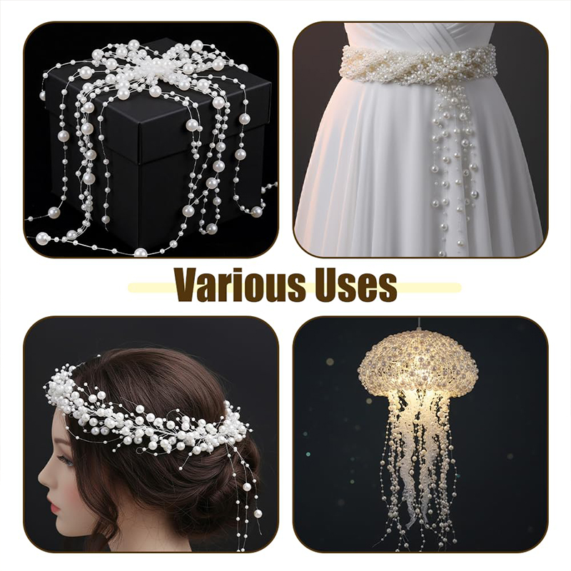 Crystal Acrylic Bead Garland Wedding Centerpiece Floral Crafting Diy Accessory - image 4