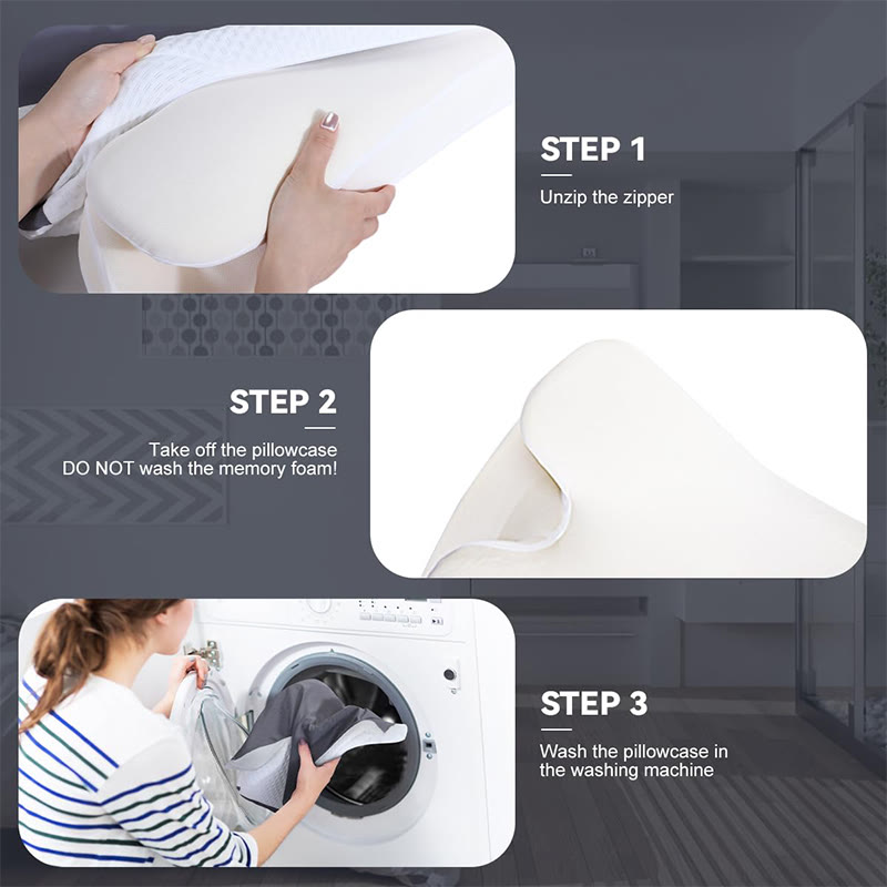 Cervical Neck Pillow For Neck Pain Relief, Ergonomic Neck Support Pillow For Sleeping, Contour Memory Foam Side Sleeper Pillow - image 11