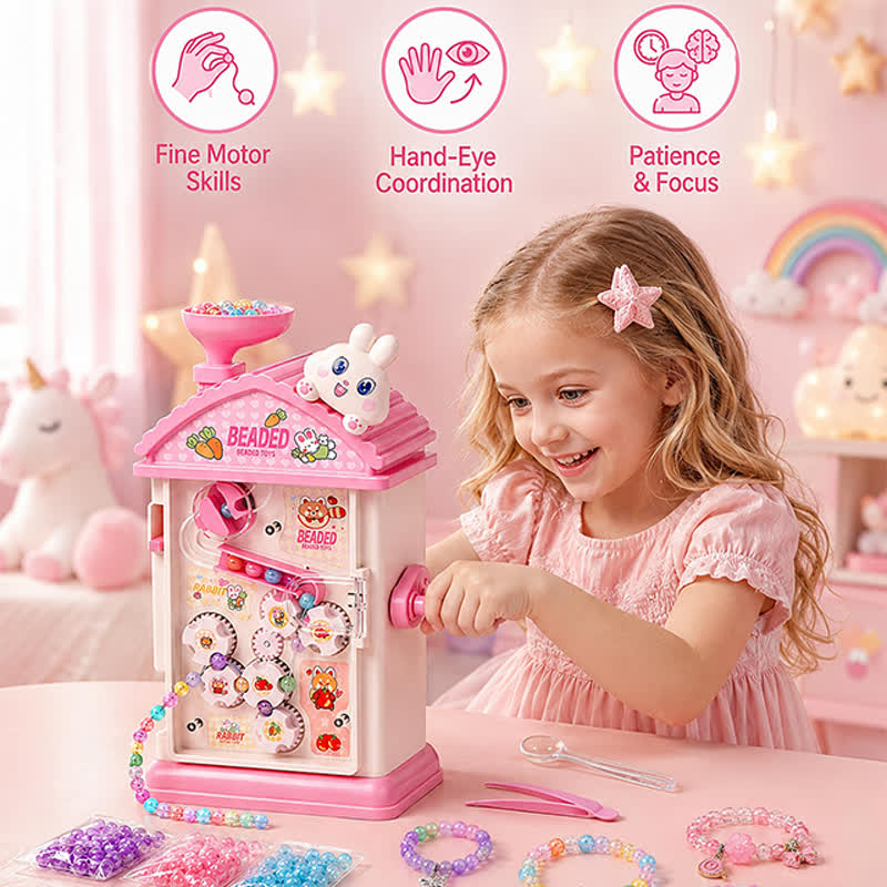 Bracelet Making Kit Auto Beaded Jewelry Maker Toy Gift For Girls 6-12 - image 8