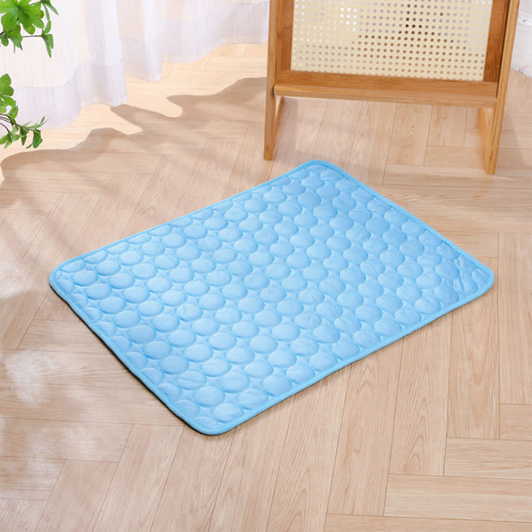 Pet Comfor Summer Cooling Ice-silk Seat Cushion - Sky Blue - 2XL (150*100CM) - image 17